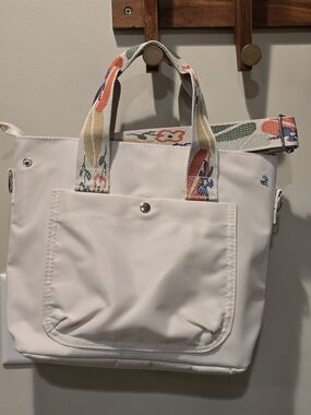 The new nylon canvas oblique satchel NWT